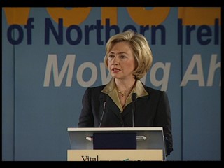 Hilary Clinton at the Vital Voices Conference