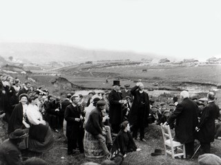 Gathering at Doon Holy Well