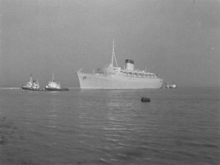 RMS Caronia at Belfast 