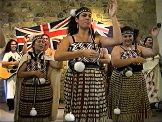 Maori Visitors at the Ballance House