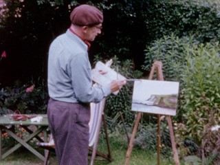 Samuel Bracegirdle painting in the Garden