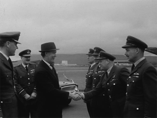 Air Vice-Marshal Garside visits Ballykelly 