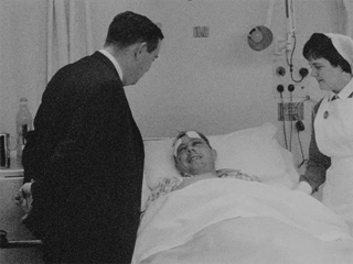 Hospitalised Policemen After the Divis Street Riots 