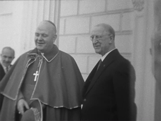 Cardinal Conway with Éamon de Valera 