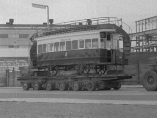 Arrival of Tram at Transport Museum